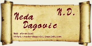 Neda Dagović vizit kartica